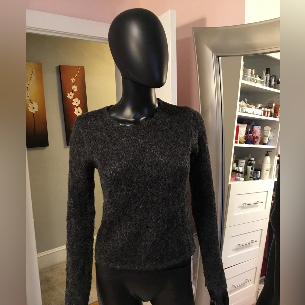 Black mohair sweater size small